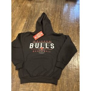 NEW! Chicago Bulls NBA ~Ultra Game~ Youth 14-16~Black~Hoodie Sweatshirt
